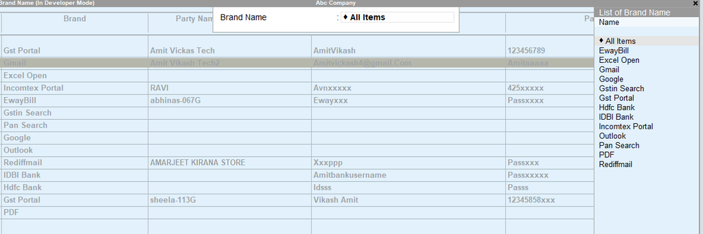 Tally TDL IDS Passwords Save Module Relv1.8