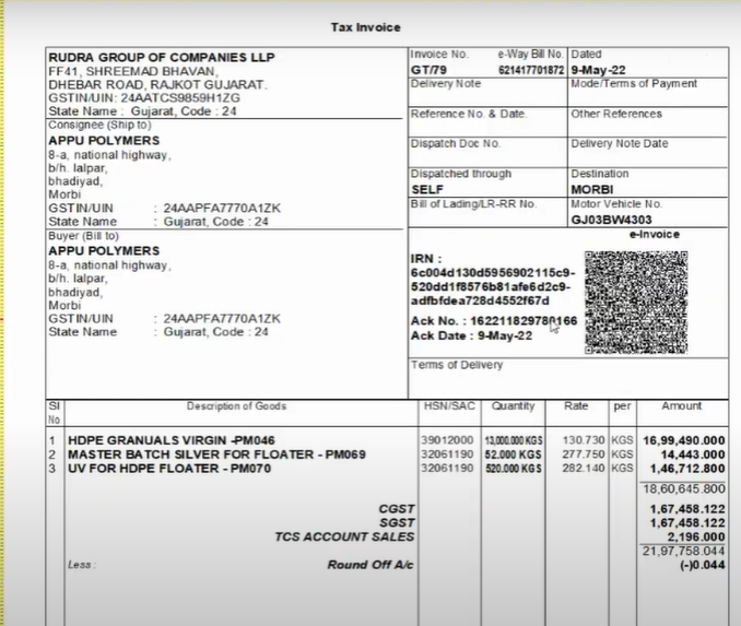 Tally TDL E-Invoice Bills Qr Code in Position Change