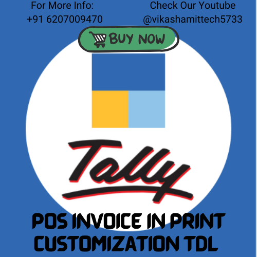 Tally TDL Pos Invoice In Print Customization TDL & GatePass Print Include