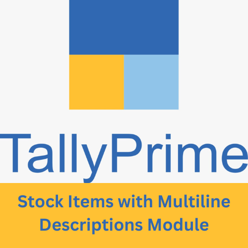 Tally Prime TDL Stock Items with Multiline Descriptions Module