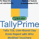 Tally TDL User-Wise Day Book Report with Who Modified Vouchers